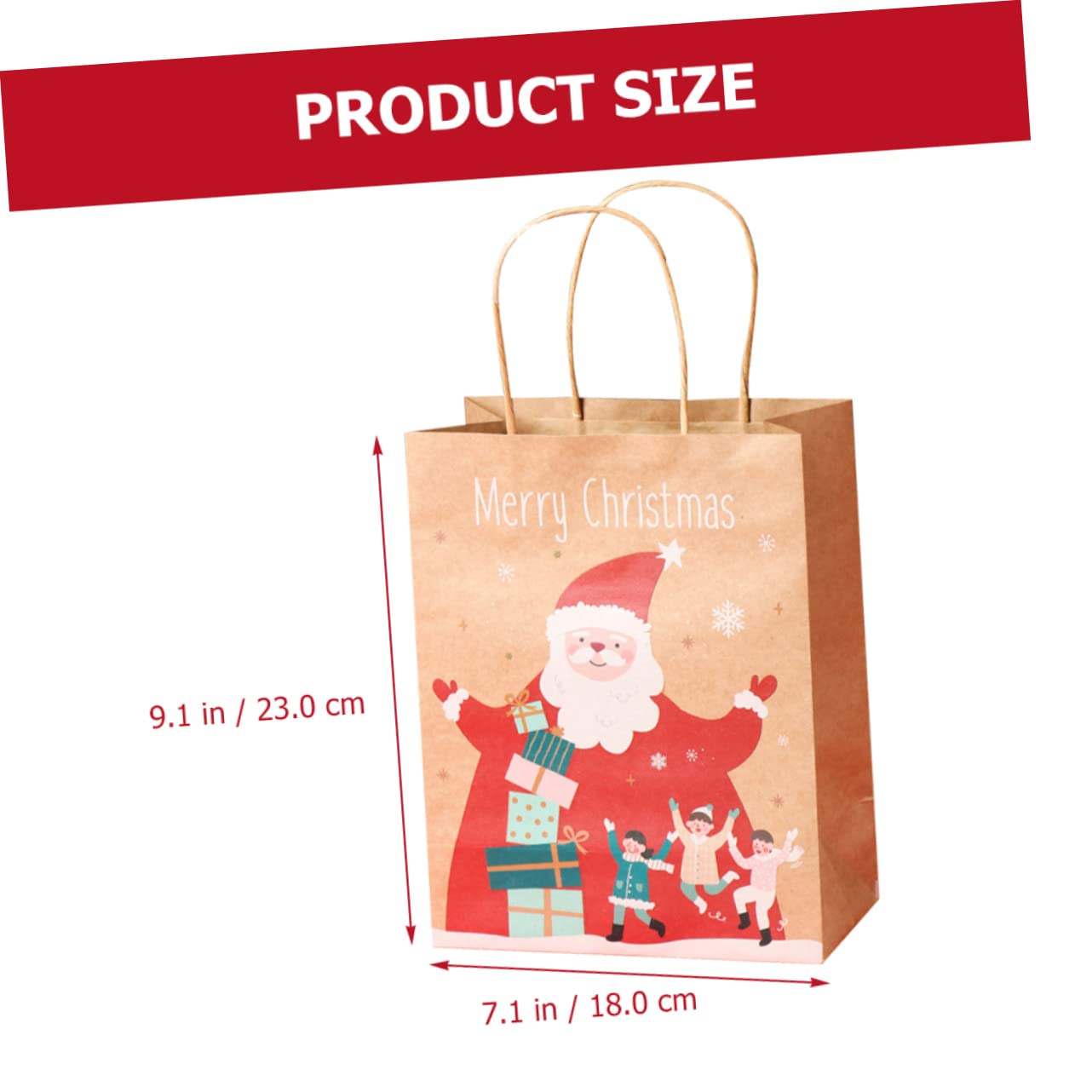 SEWOART 25piezas Bolsas Para De Navidad Asas De De Papá Noel Muñeco Árbol De Navidad y Navideños