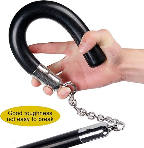 Vista 8 de Nunchucks Nunchucks - Juego de 2 unidades con sistema de bolas de rodamiento y cadena de acero, 2 unidades para niños, principiantes y adultos