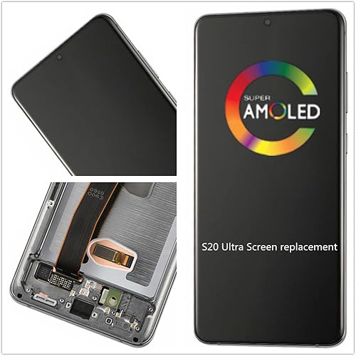 Miniatura 7 de AMOLED original de 6.9 pulgadas para Samsung Galaxy S20 Ultra LCD de repuesto S20Ultra 5G G988 G988U G988BU1, G988W, G988BDS pantalla táctil