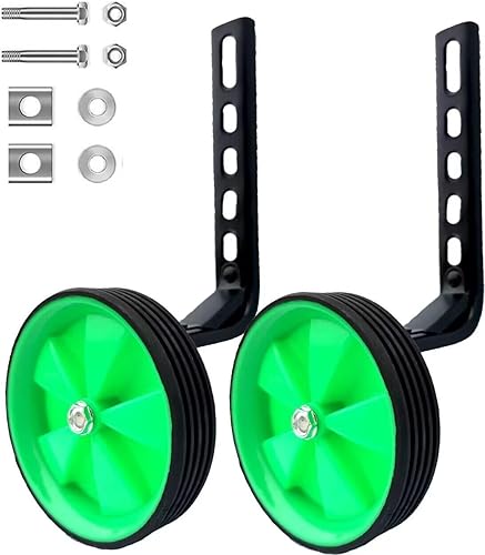 Miniatura 8 de Mehome Ruedas de entrenamiento de bicicleta traseras resistentes con estabilizadores Kit montado para bicicleta de 12/14/16/18/20 pulgadas