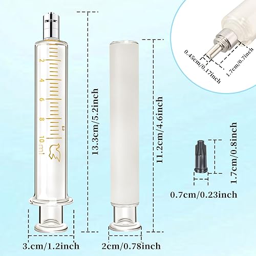 Miniatura 2 de 1 Pack Jeringas de Vidrio con Tapas 10ccml para Laboratorio