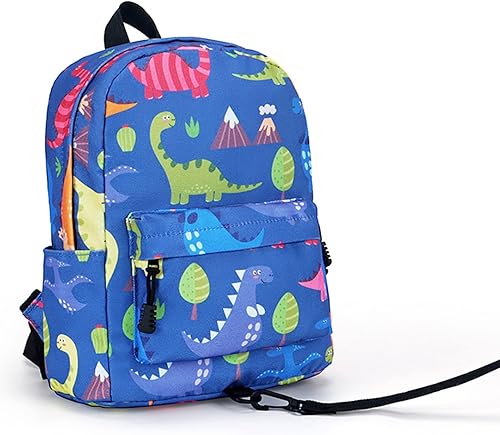 HQCUPB Mochila preescolar para niños pequeños, bolsa de viaje con correa para el pecho para niños, niñas, jardín de infantes y guardería, Dinosaurio