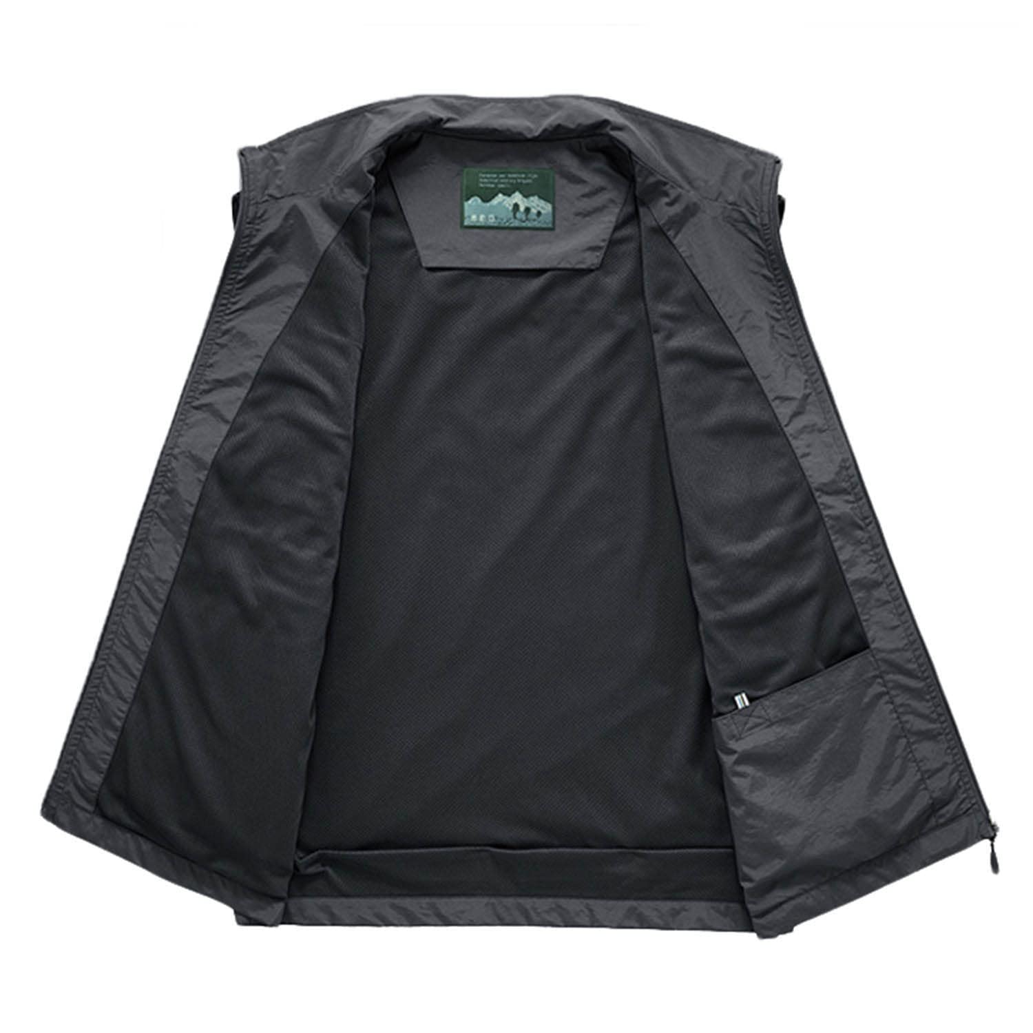 Chaleco De Hombre Chaleco Multibolsillos Sin Mangas Chaqueta Casual Chaleco De Pesca Exteriores Malla Transpirable Fotografía Viaje Utilidad Chaleco De Senderismo