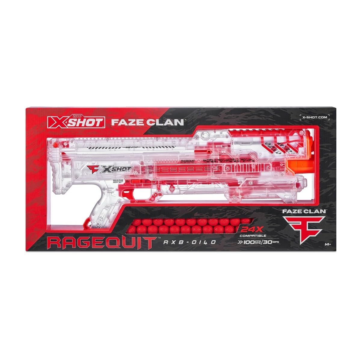 Zuru X-Shot Faze Clan Ragequit Blaster with 24 Dart Balls : Amazon