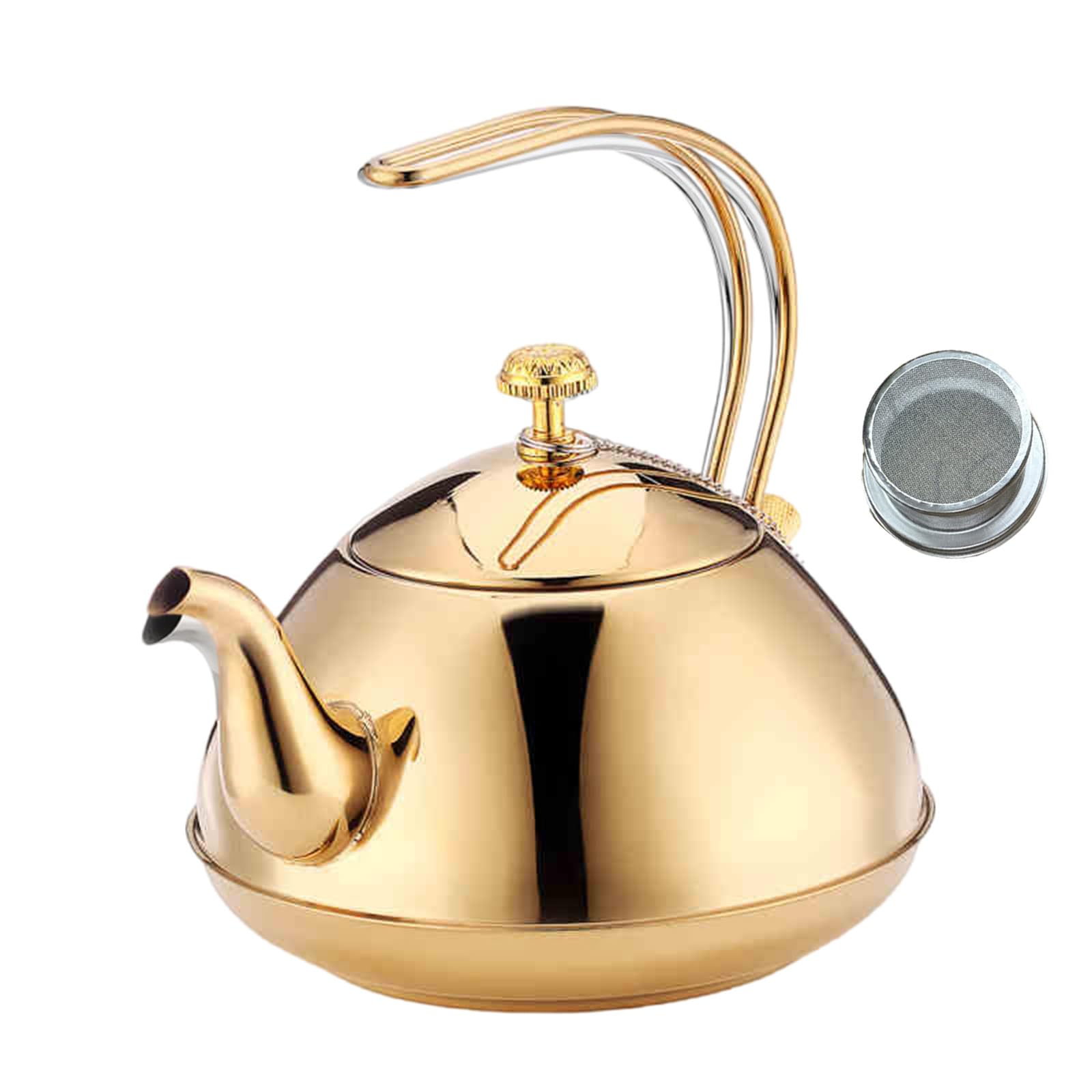 MALSSE 1.5L Nonrust Steel Flat Bottom Kettles for Fast Boiling and Teas Brewing with Ergonomic Handle Cooking Water Pots Generic Induction Stove Teas Kettles