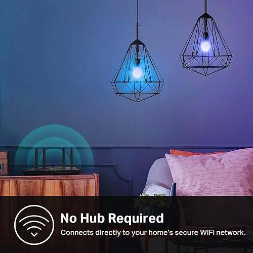Miniatura 9 de Kasa - Bombilla inteligente regulable wifi con cambio de color compatible con Alexa y Google Home A19 9W 800lúmenes solo 24Ghz no requiere hub