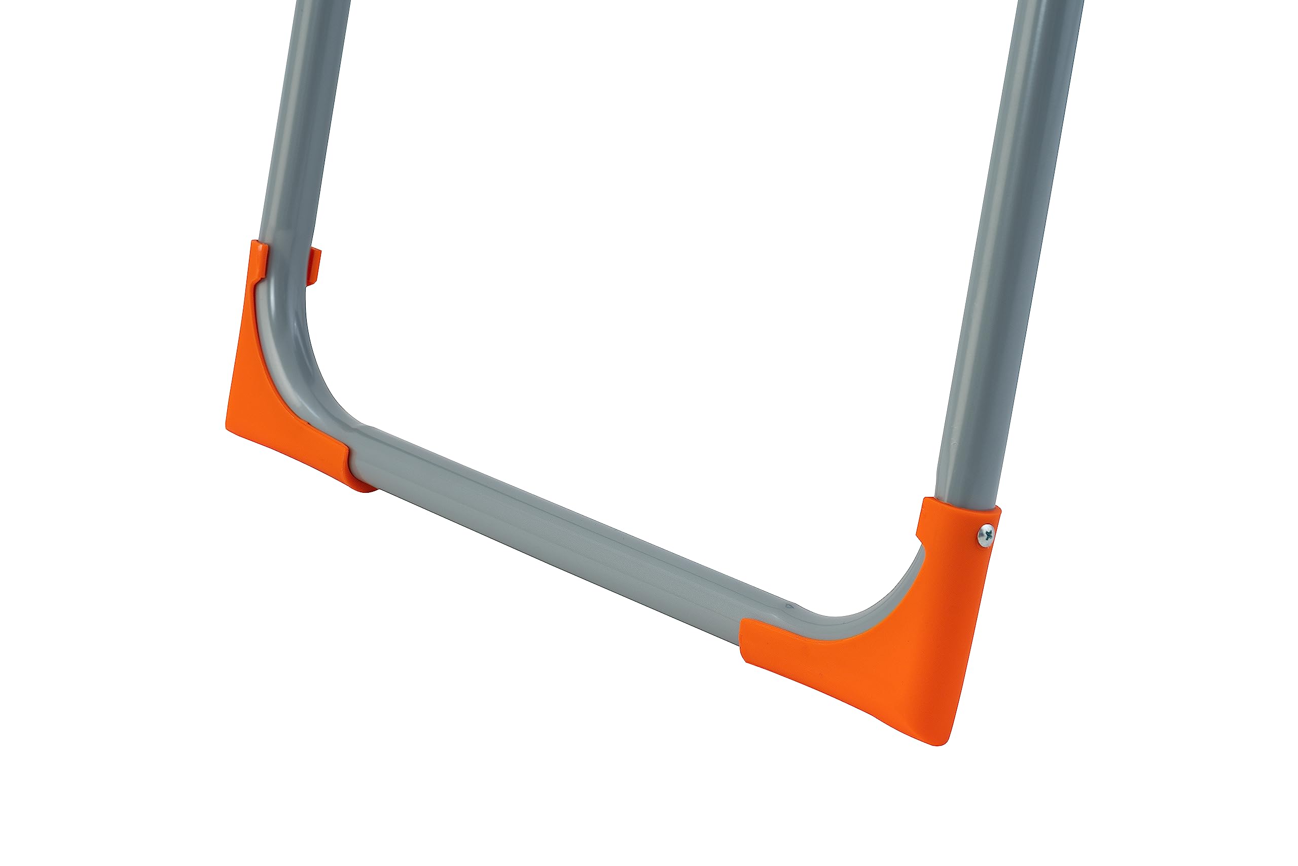 GIERRE Scaletta 3 Gradini In Acciaio Con Base di Appoggio 142H x 48 cm Gancio di sicurezza per Apertura Chiusura Accidentale Scaletta Pieghevole Salvaspazio Gradini Antiscivolo Piedini in Gomma
