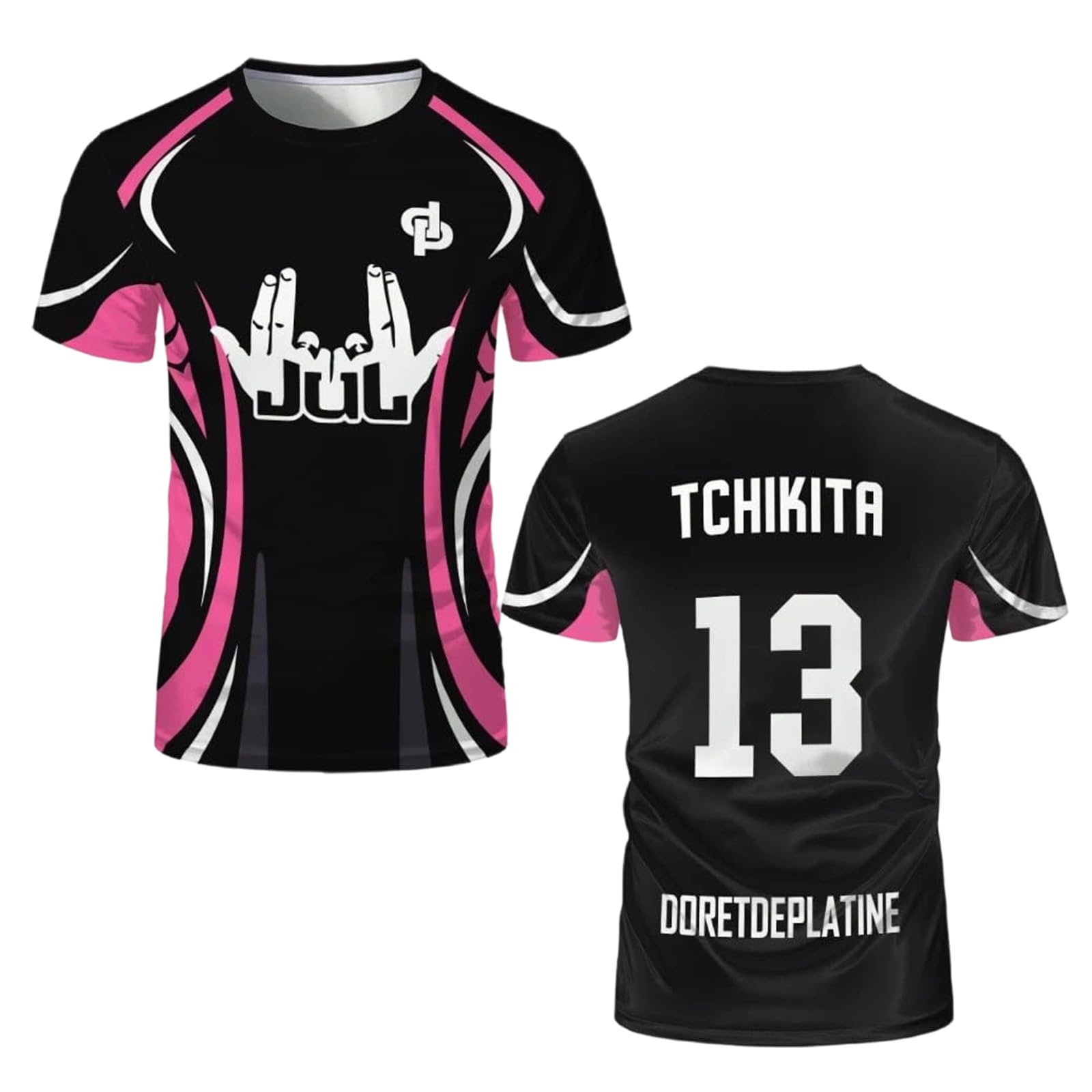 T-Shirt JUL Hommes Femmes Maillot JUL Enfant,Plusieurs modéle Disponible Cadeaux des Fans T-Shirt Fan de Musique Mode Streetwear T-Shirts pour Les Fans Football T-Shirts Fan Musique