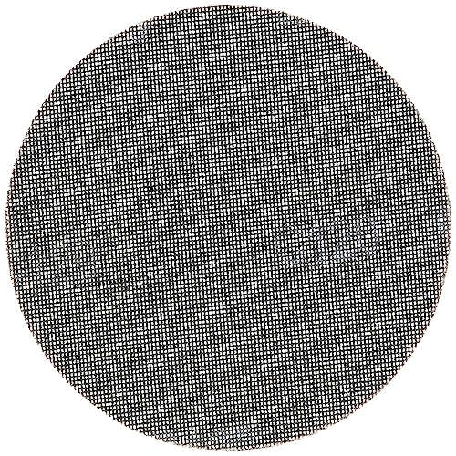 wolfcraft 2287000 Lot de 5 Patins maille Carbure/Silicium G120 ø 225 mm gris