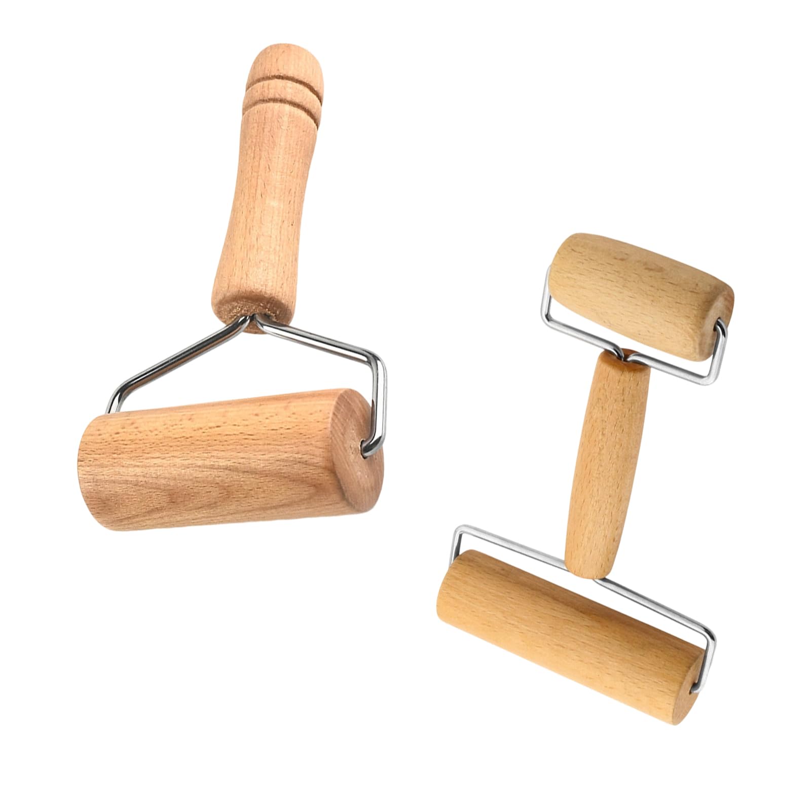 jiingekk Beechwood Rolling Pin for Pastries Tortillas Pizza Cookie Dumplings Baking Ergonomic Dough Roller Wooden Tool Beechwood Rolling Pin for