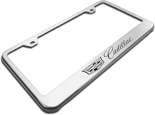 Miniatura 3 de Au-Tomotive Gold Cadillac (nuevo logotipo) marco grabado con láser, cepillado