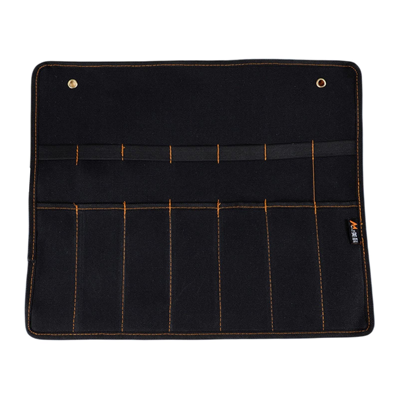 Tool Storage Bag Tool Bag Carrier Construction Worker Tool Roll Up Organizer 7 Hole 42.7Cmx36.2Cm-image-24