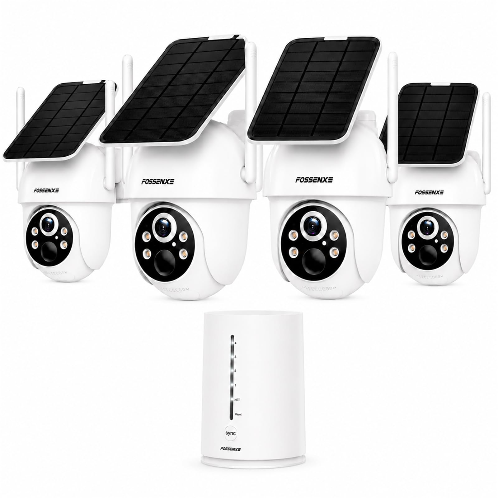 Security Cameras Wireless Outdoor System, 4 Cam Kit, No Subscription, Solar Powered, 64GB Local Storage, 360° Pan & Tilt, 2K Color Night Vision, Motion Detection, Easy Setup, 5G & 2.4G WiFi-image-9