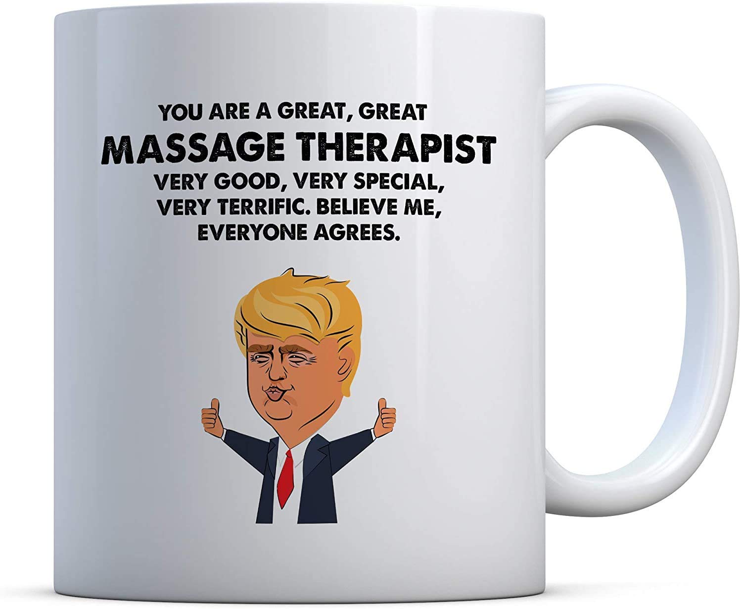 Massage Therapist Trump Funny Gift Massage Therapist Birthday Gift Gift for Massage Therapist Massage Therapist Gift Coffee Mug MUGREEVA Mug