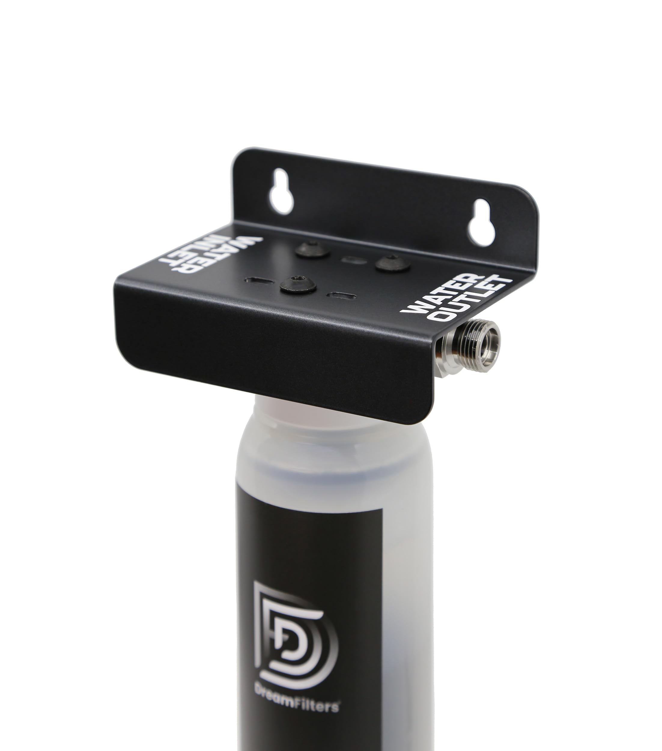 AquaUno Untertisch-Wasserfilter. Aktivkohlefilter für Küchenarmatur inkl. 3/8" Panzerschläuche. Wasserfilter für Wohnmobil oder Food track - Kapazität: 30.000 Liter.