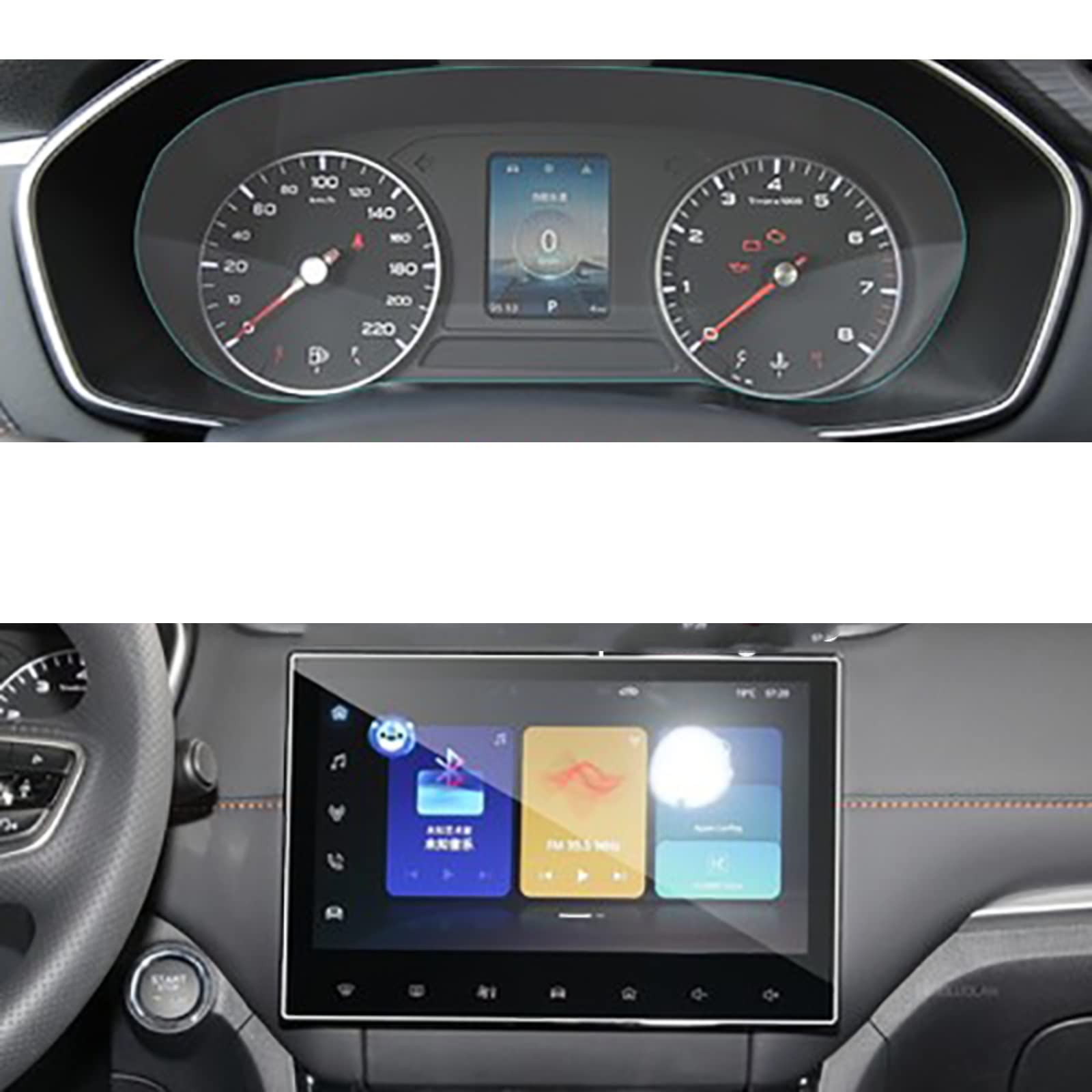 Film de navigation Roewe RX3 PRO 2021 protection LCD anti-rayures auto - 6