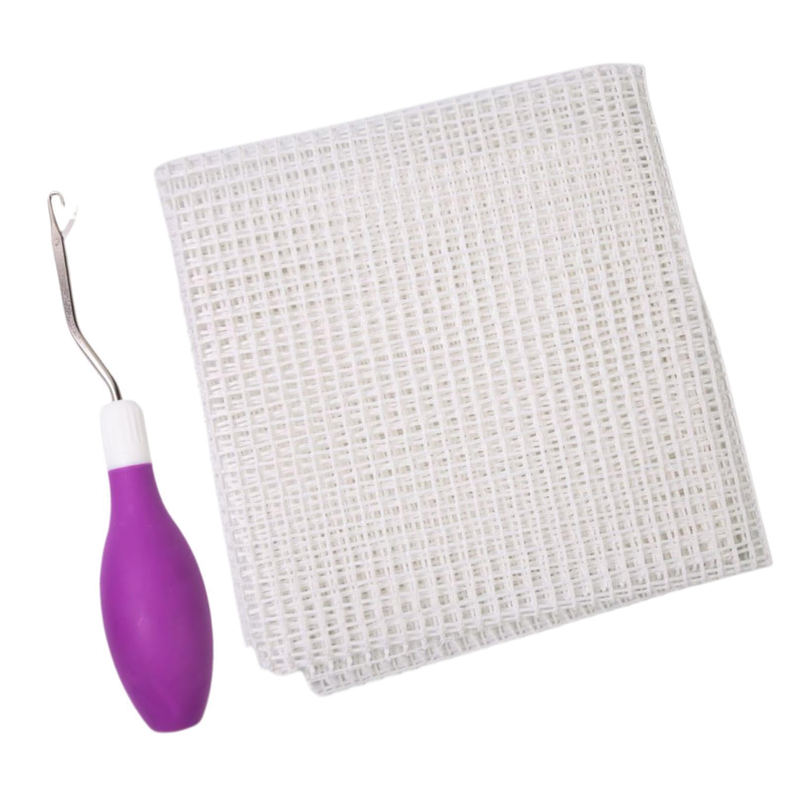 Bnf® Latch Hook Tool Set Mesh Canvas Carpet Hook for Carpet Art Crafts Rug Making Purple|Crafts | Needle|Crafts & Yarn | Rug Making | Latch Hooking | Latch Hooking Kits
