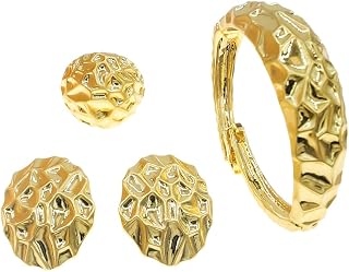 Italian Gold Style Plated 18K Gold Fashion Dubai Jewelry Set