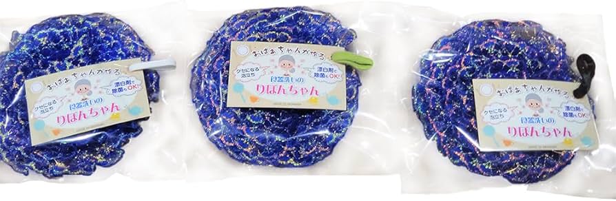 Amazon｜沖縄のおばぁちゃんが手作りした「レースたわし」3枚入り