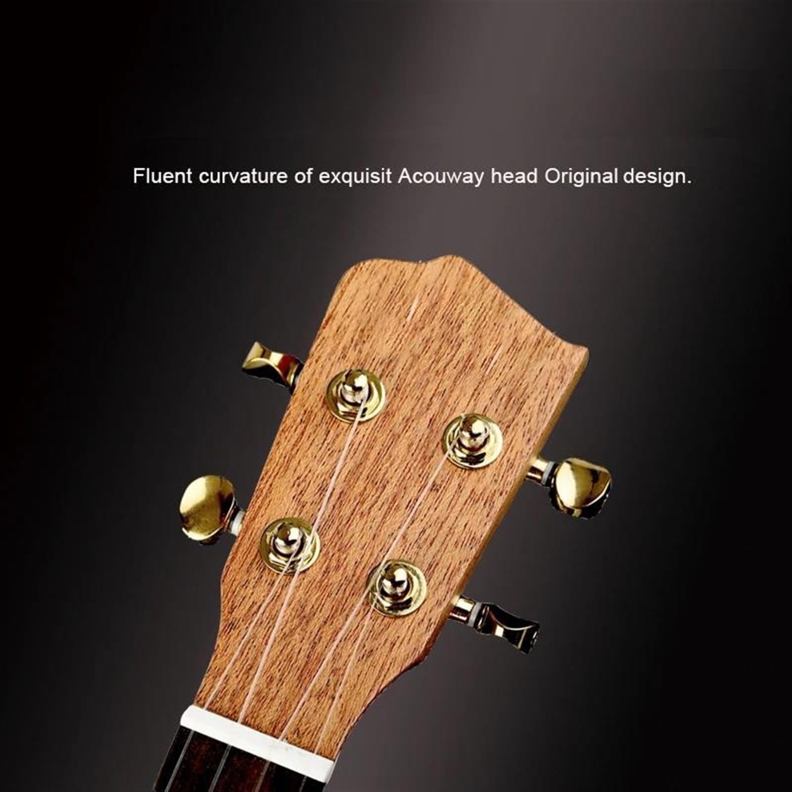 Ukulele Zestawem Dla Koncert Sopran Tenor 21 "23" 26 "Sapele Ukulele Aquila Struny Opcjonalny Pakiet Tuner(Color:3,Size:26)