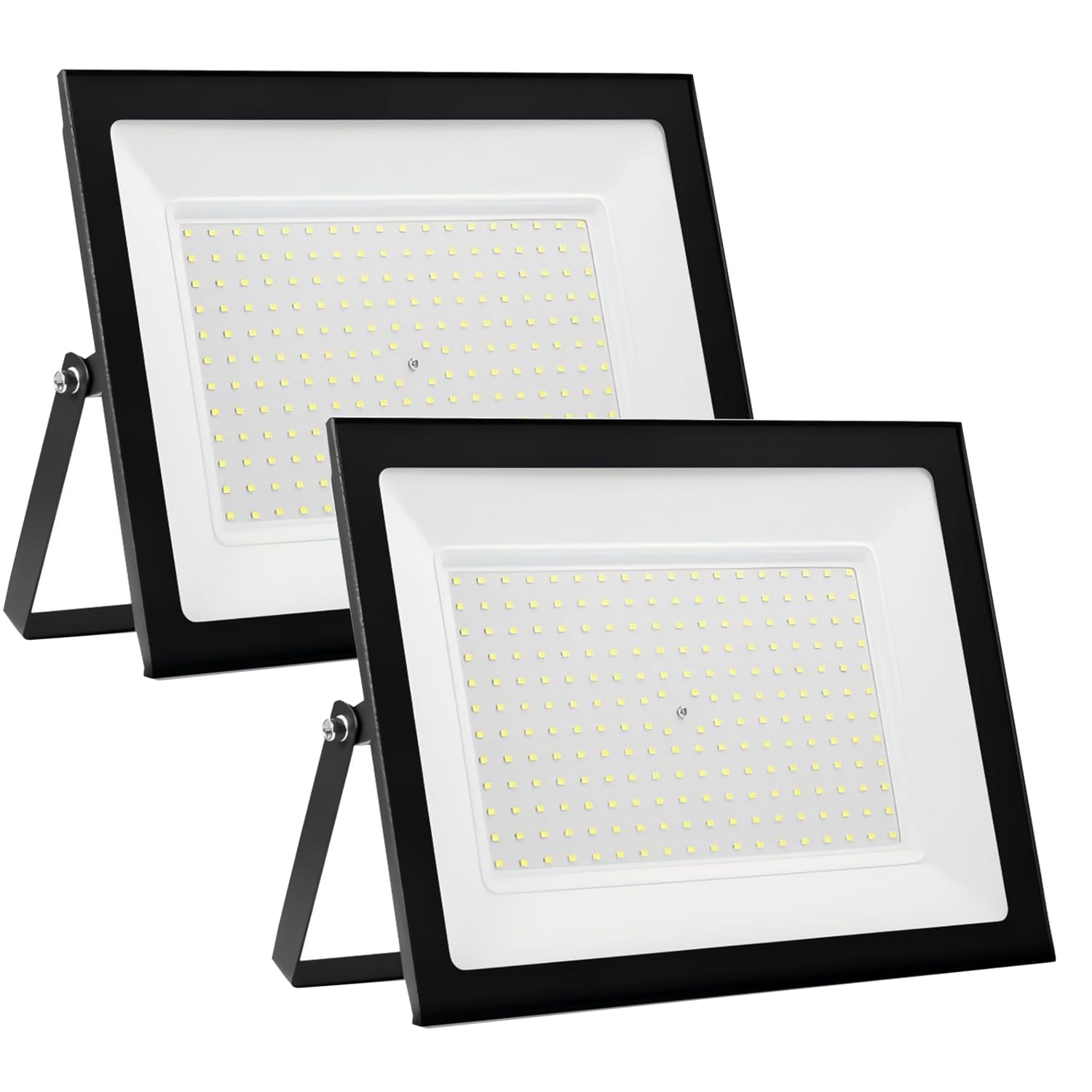 wowspeed 200W Led Floodlight Outdoor 2 Packs, IP66 Waterproof 20000lm Security Light, 220V Cold White 6500K Wall Light Work Lighting, Outside LED Lights for Garage, Garden, Backyard, Hallway