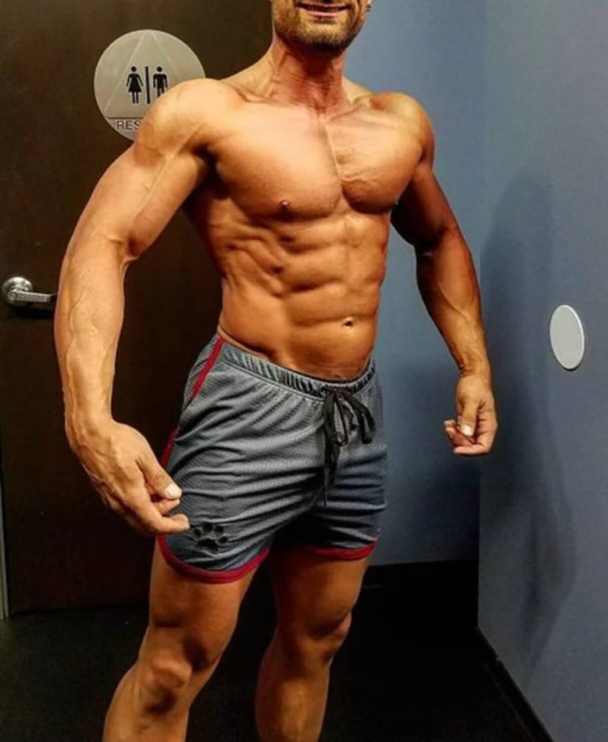 Men's Running Shorts Breathing Athletic Gym Mesh Shorts for Men Breathable Dog Paw Print Gym Workout Shorts