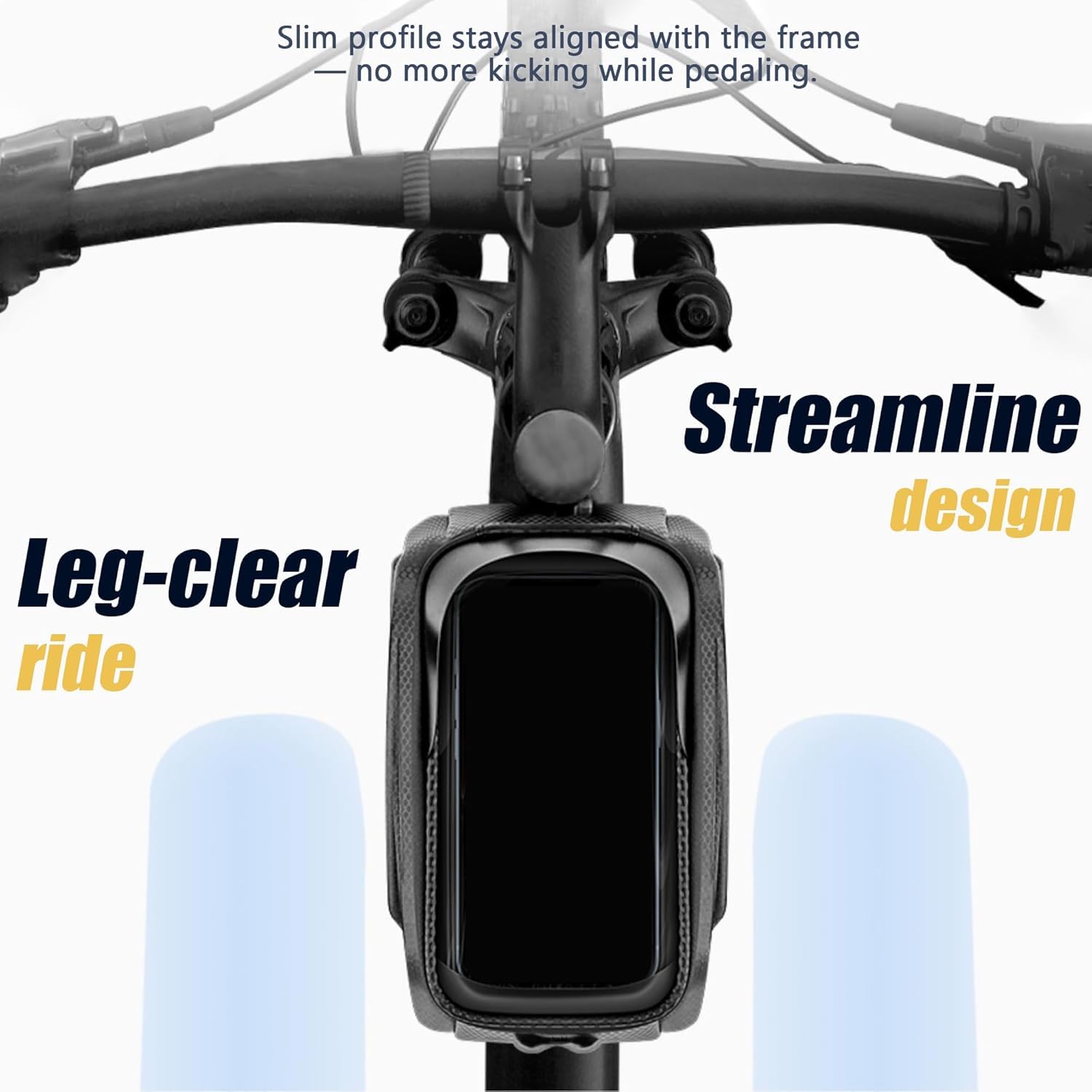 Borse da Telaio da Bicicletta per Trek Silke S 6 2017, Borsa Bici Telaio Impermeabile, Borsa Bici Touch Screen Sensibile, Borsa da Manubrio con Parasole