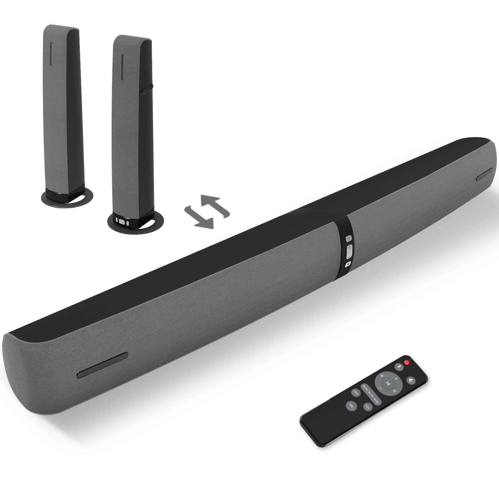 Assistrust 90W Detachable Sound Bar