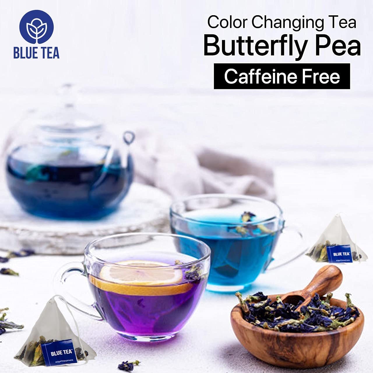Amazon.com : BLUE TEA - Combo Pack - Butterfly Pea Flower Tea and