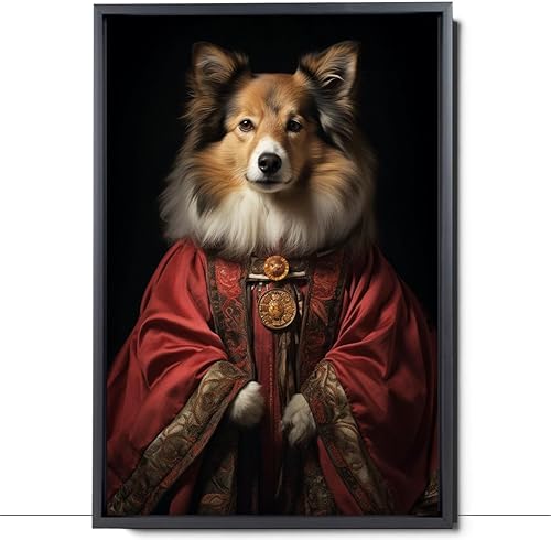 Miniatura 877 de Thuan Chow Chow Retrato de mascota con disfraz real de perro en un disfraz retrato de perro con vestimenta Retrato medieval de mascota retrato