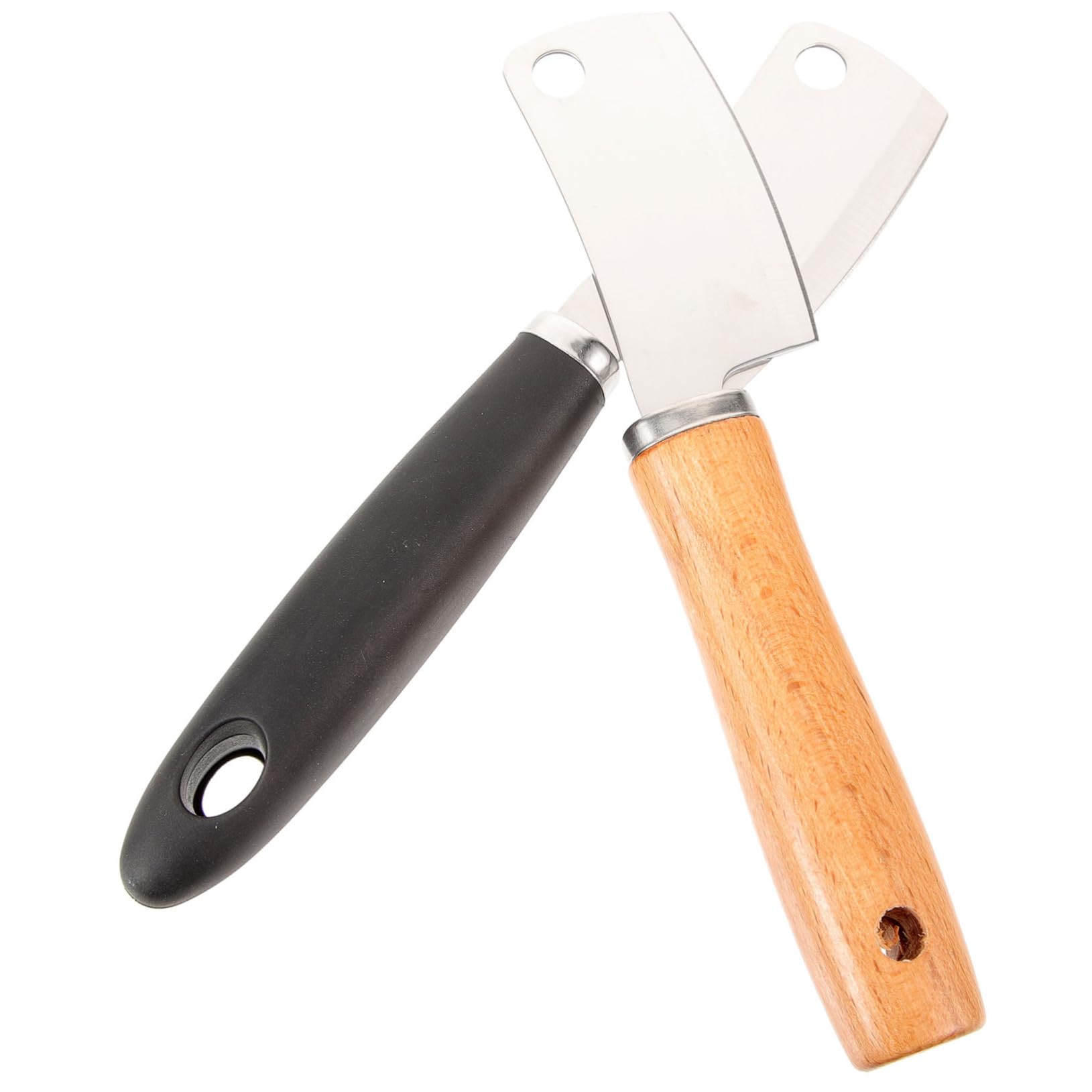 COLLBATH 2-piece Cheese Knife Set Mini Fruit Vegetable Cutters Stainless Steel Ideal for Home Cooking Bbq Camping