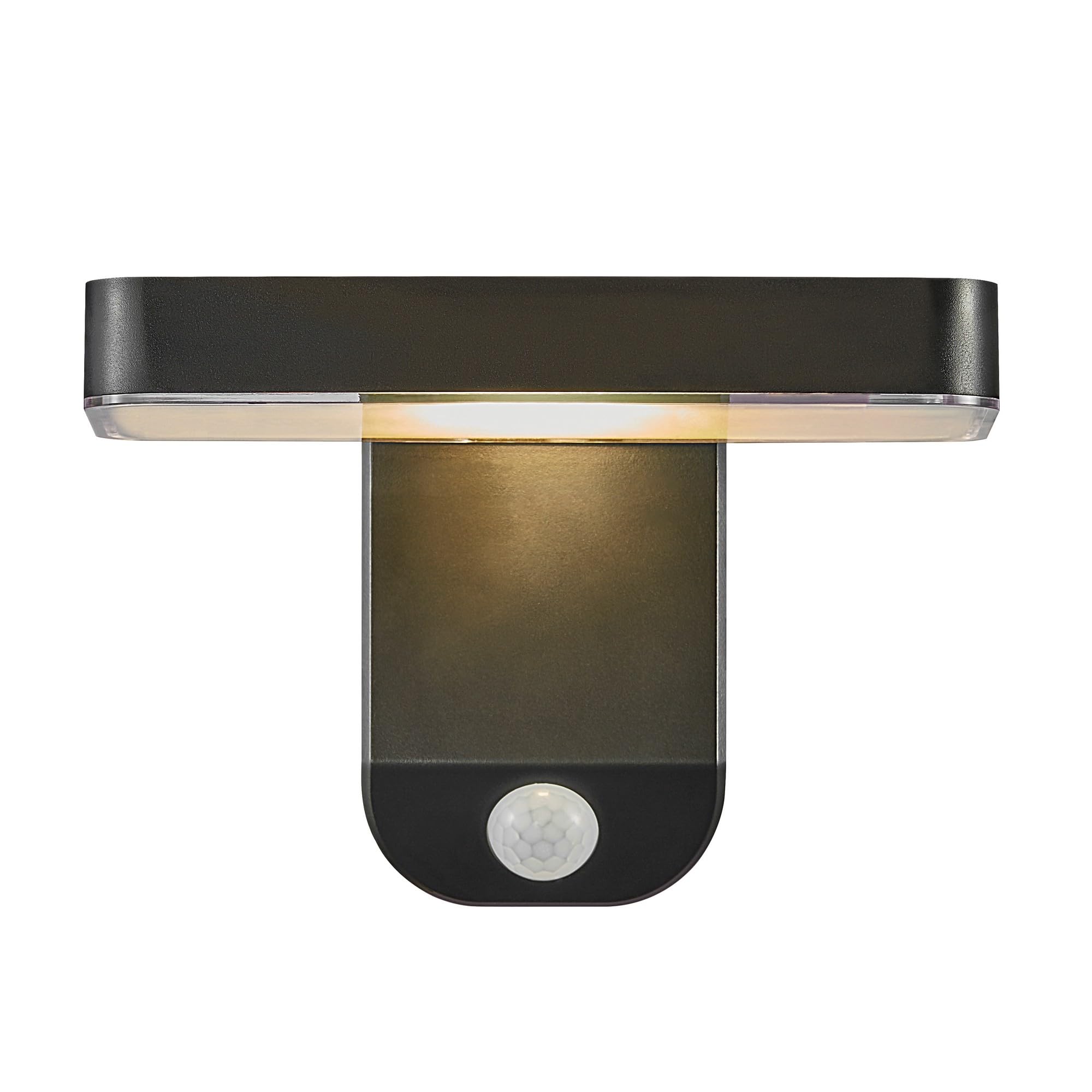 Nordlux RICA SQUARE SOLAR Wandleuchte im 2er-Set – Solarbetrieben mit Bewegungssensor, IP44 Outdoor, 3000K Warmweiß, 450 Lumen, Kabellos, Schwarz – Ideal für Eingang, Terrasse, Gartenwege