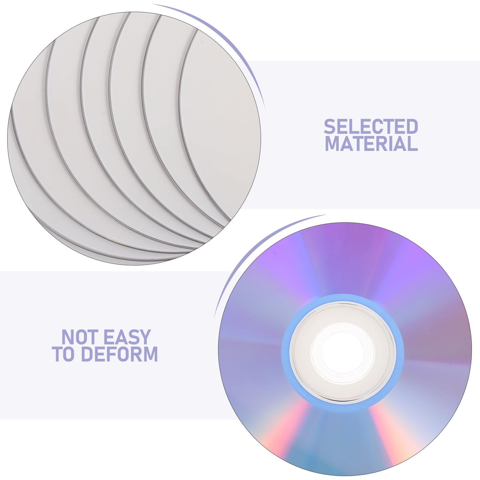UKCOCO 10 Disques DVD-r Vierges Inscriptibles à Haute Capacité pour Stockage Vidéo et Usage Bureautique, Supports Plastiques Compatibles pour Gravure Ordinateur