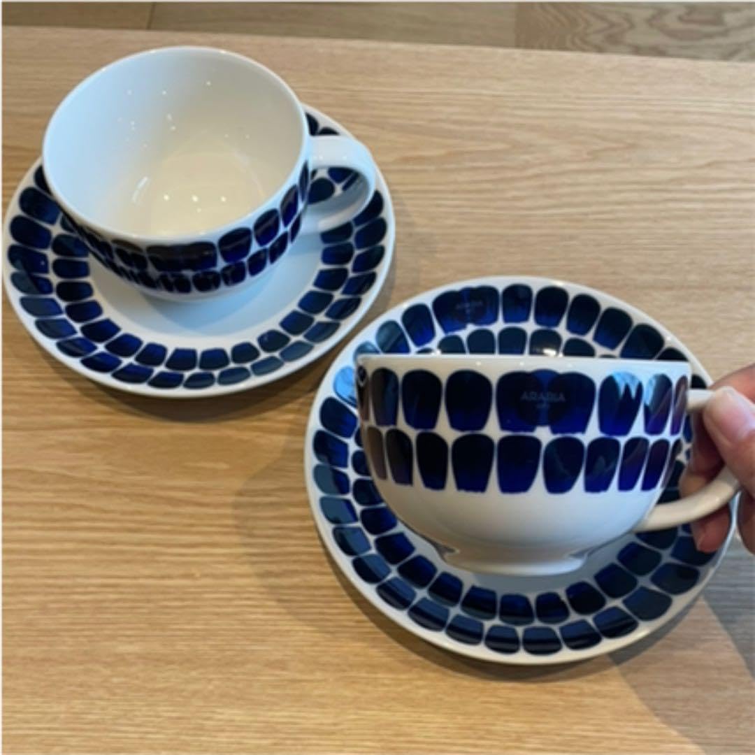 Amazon.co.jp: アラビア 24h トゥオキオ カップ&ソーサー 2ペア  