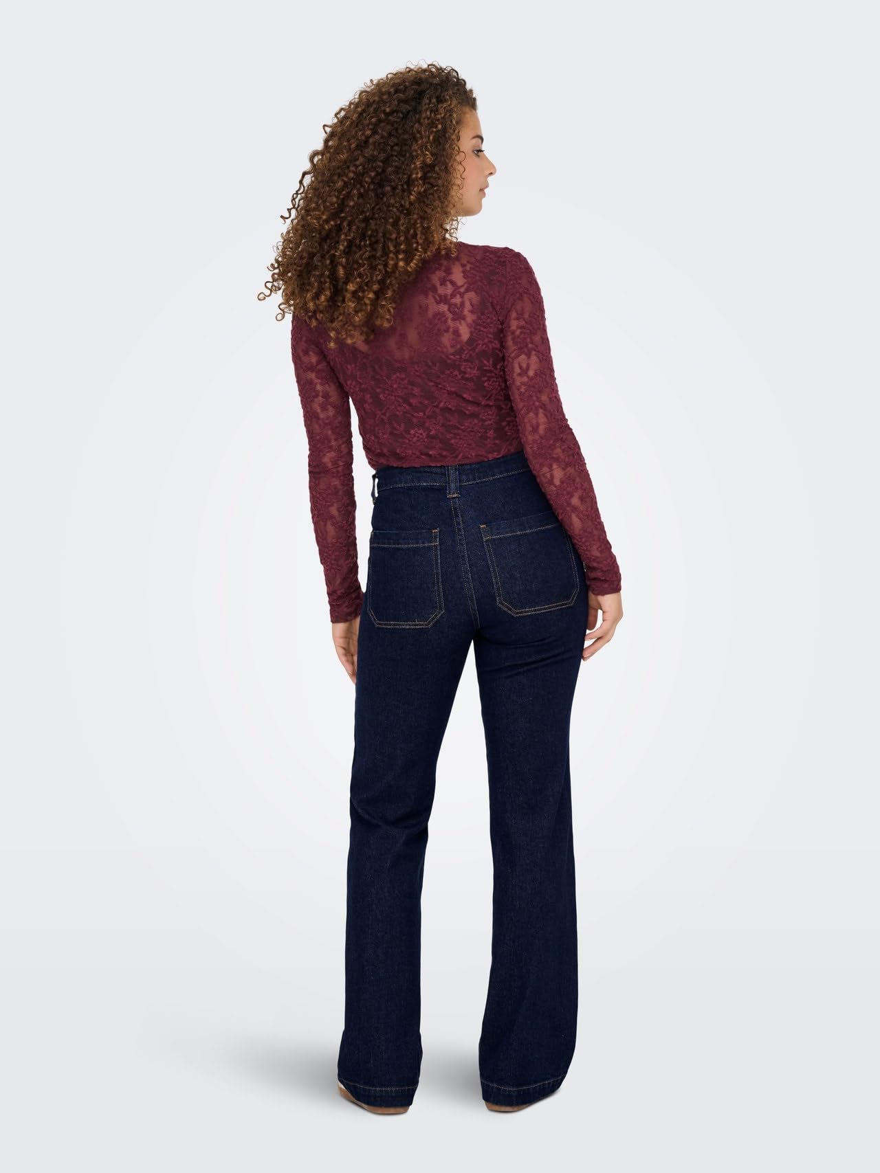 ONLY - Onlemily HW Flared Rinse DNM Mae, Onlemily HW Flared Rinse DNM Mae Donna