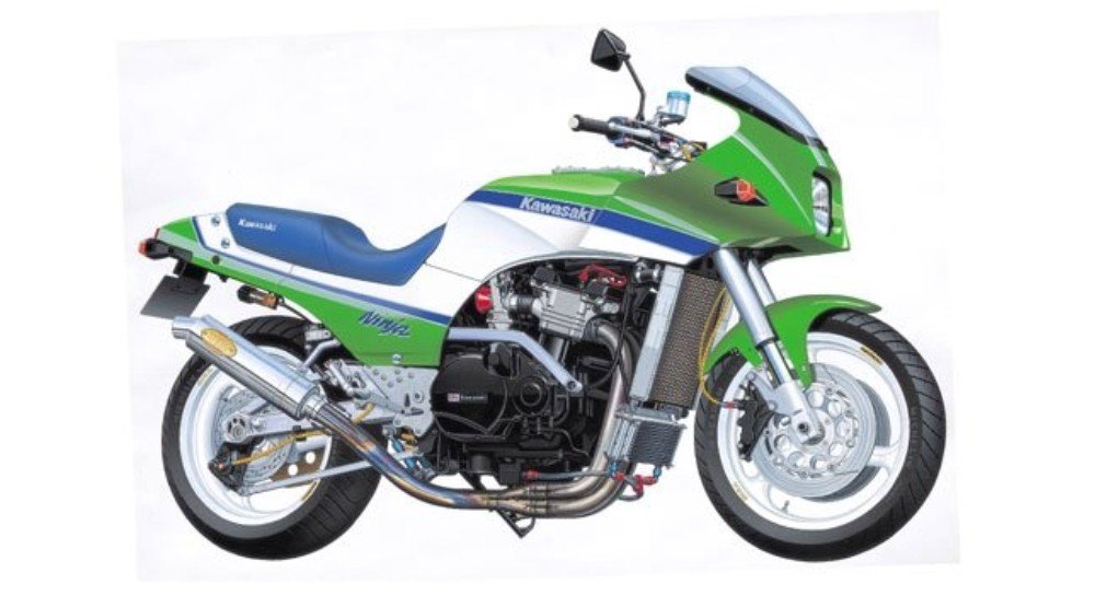 AOSHIMA 1/12 Motorcycle | Model Building Kits | No.25 Kawasaki GPZ900R Ninja TSUKIGI Racing [ Japane