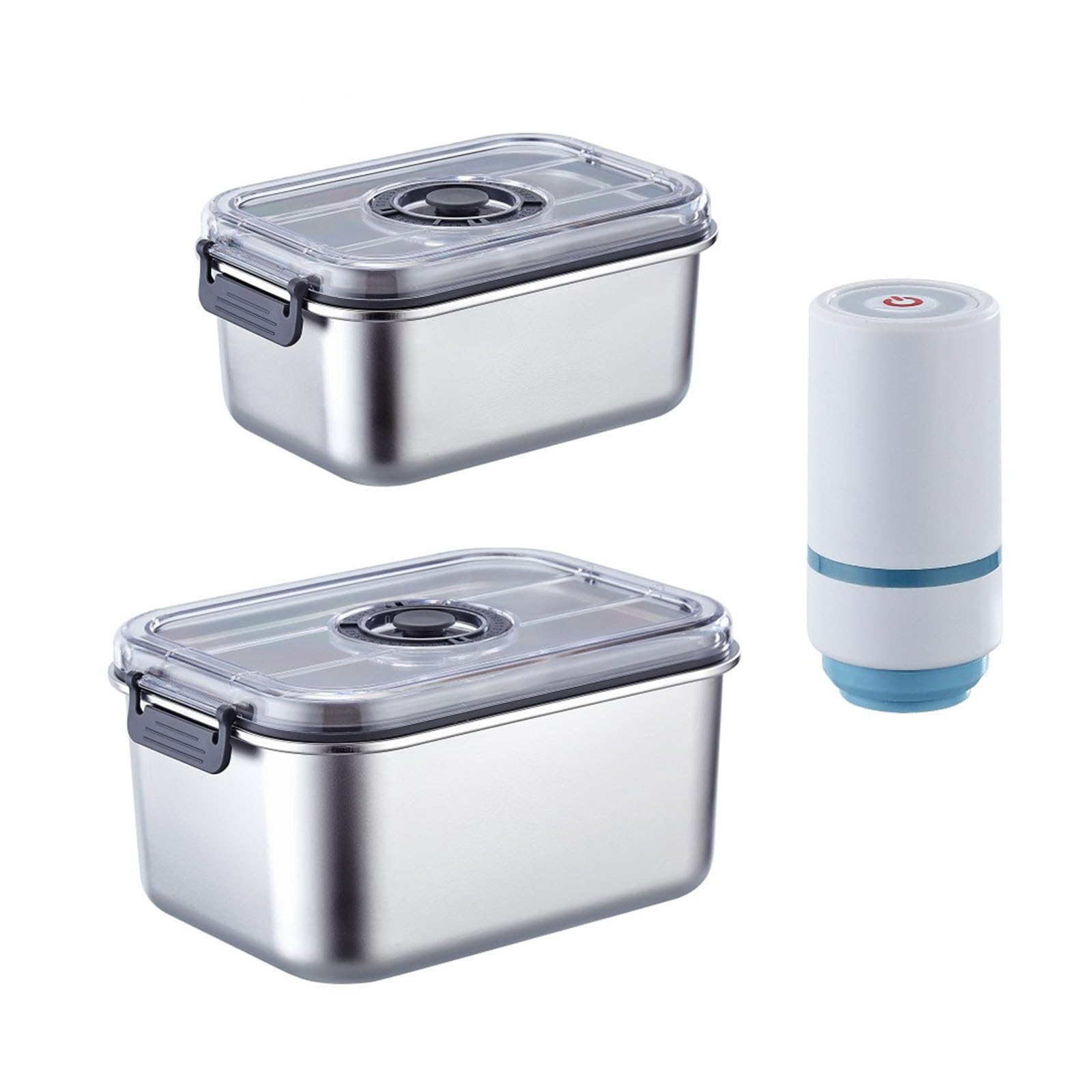 Oxxggkao Sturdy Food Grade Vacuum Jars for Outdoor Meals and Home Organization Size Vacuum Sealed Canisters