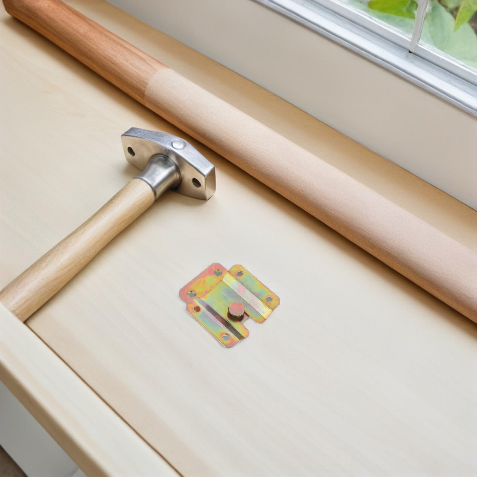 WOONEKY 12 Pares Soportes de Montaje Empotrado para Cuadros Herrajes de Metal Resistente para Colgar Marcos Pesados Ganchos Interbloqueables para Protección Segura Paredes