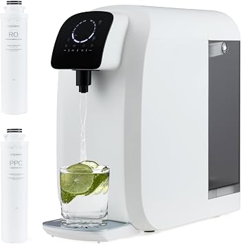 COSTWAY Countertop Reverse Osmosis Water Filter, 5-Stage RO + PPC Water Filtration System with UV Light, 41 Pure to Drain, BPA Free Water Purifier for Home Kitchen, No Installation, RH-WK-95YD