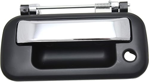 Garage-Pro - Manilla de puerta trasera para Ford F-150 2004-2013MARK LT 2006-2008F-SERIES SUPER DUTY 2008-2016, palanca cromada + carcasa negra suave