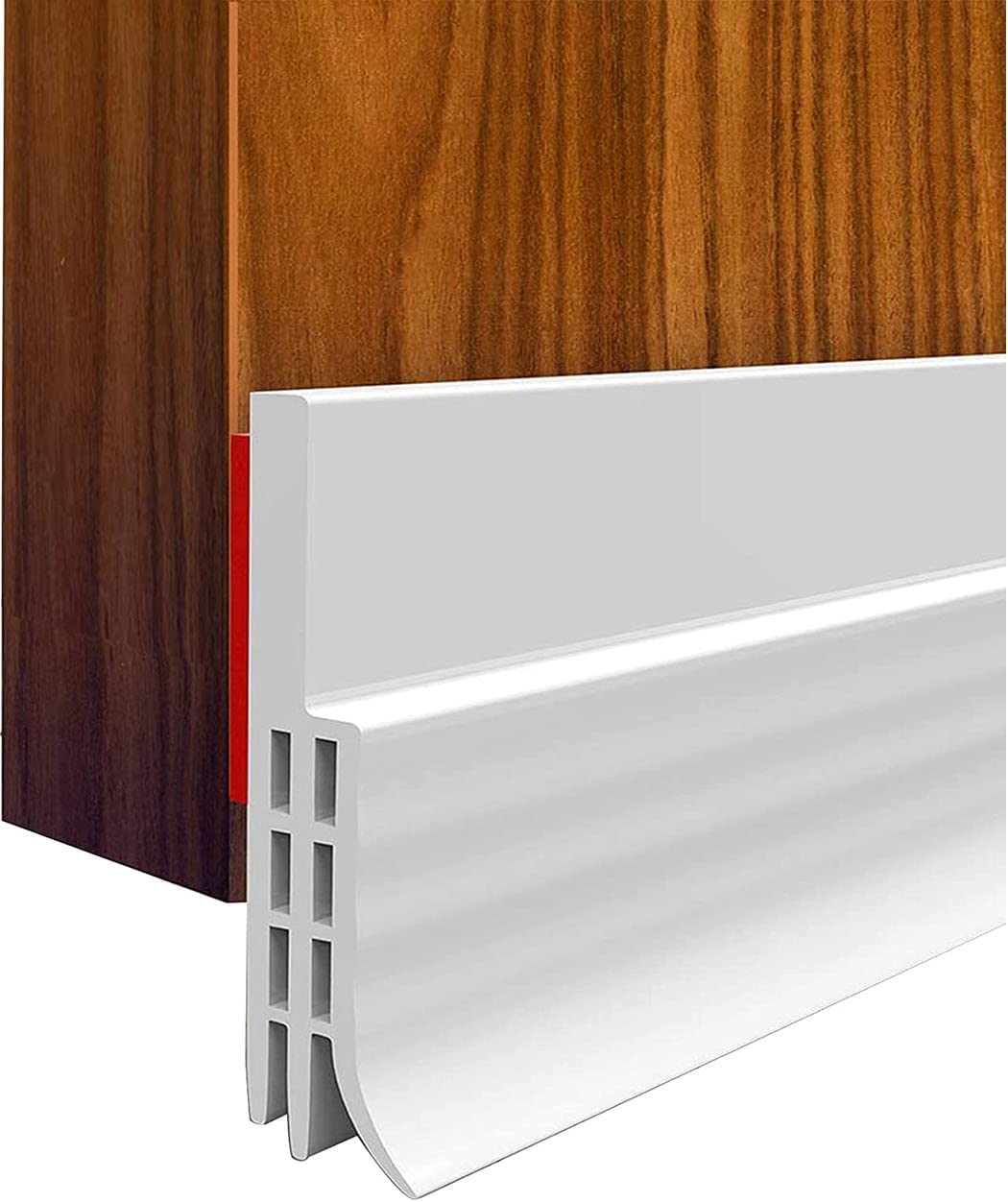 Triangle Door Draft Stopper Under Door Seal for Exterior/Interior Doors, Door Sweep Strip Under Door Draft Blocker, Soundproof Door Bottom Weather Stripping, W 50mm(2") x L 100cm(39.37") (White)