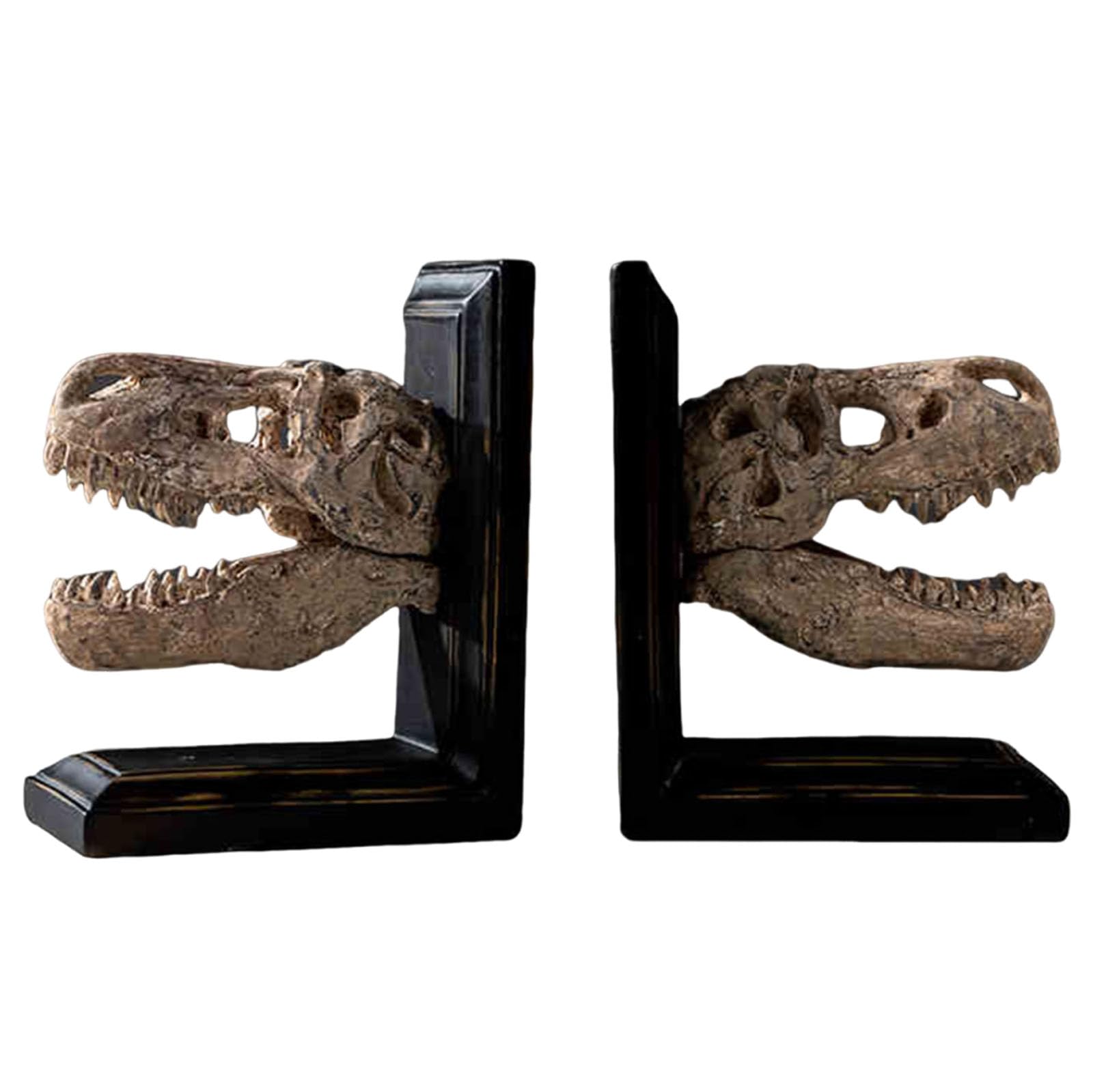 Tyrannosaurus Rex Dekoracyjne podpórki do książek - Dinozaur Smok Rzeźby zwierząt Figurka - do dekoracji domu Posągi w stylu vintage