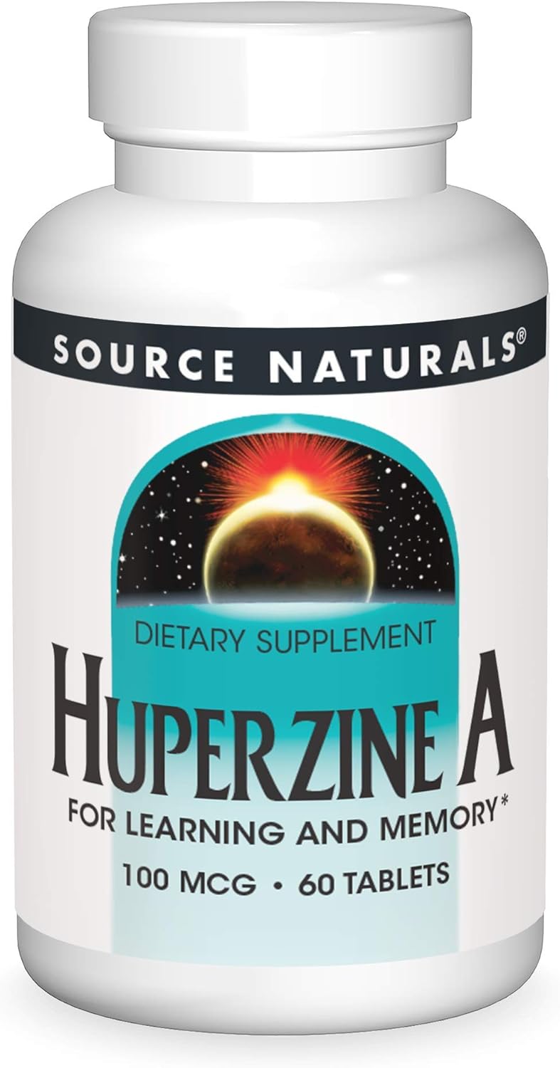 Source Naturals Huperzine A - 100 mcg for Learning &amp; Memory - 60 Tablets