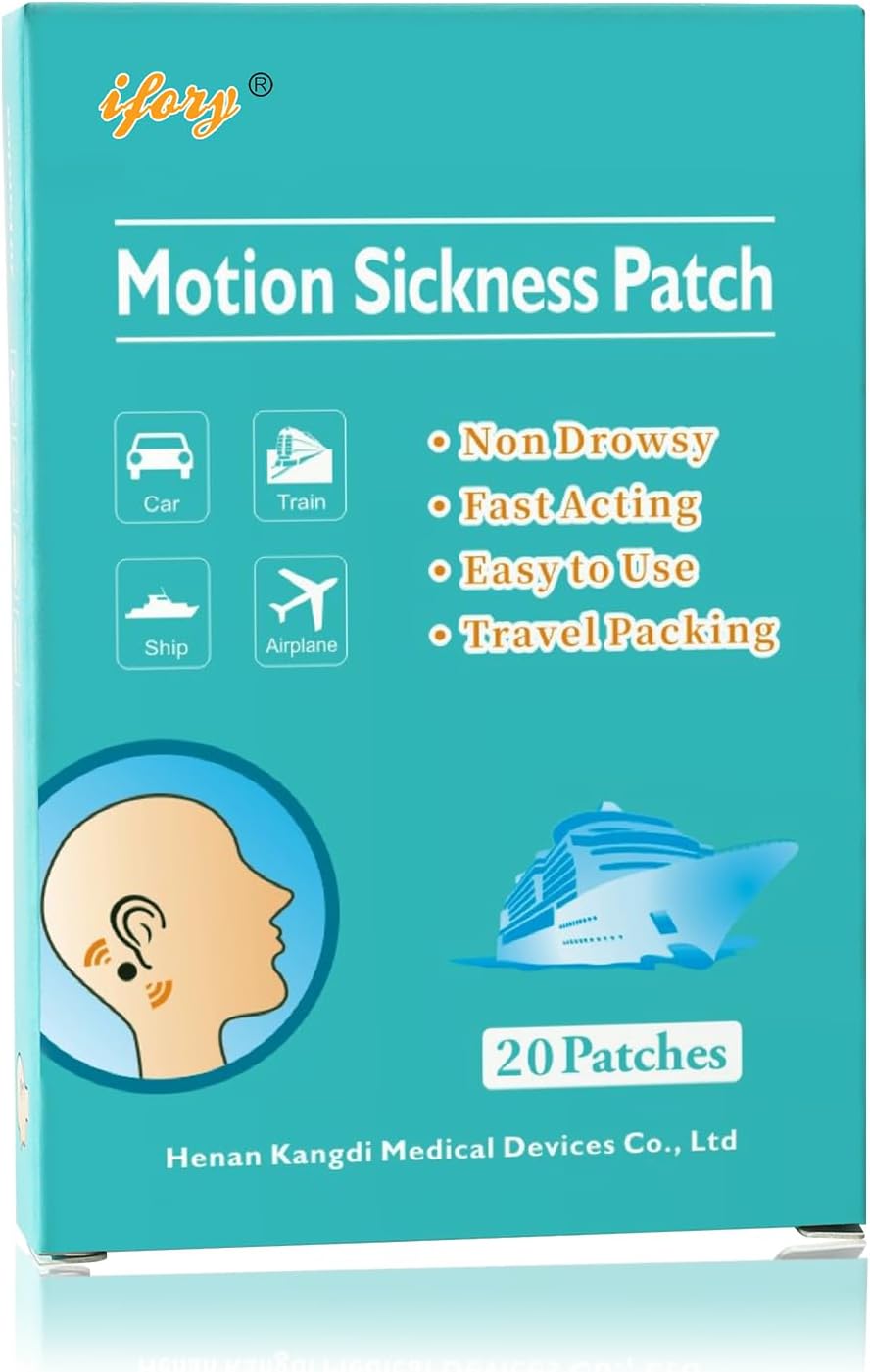 ifory Motion Sickness Patches, Sea Sickness Patches for