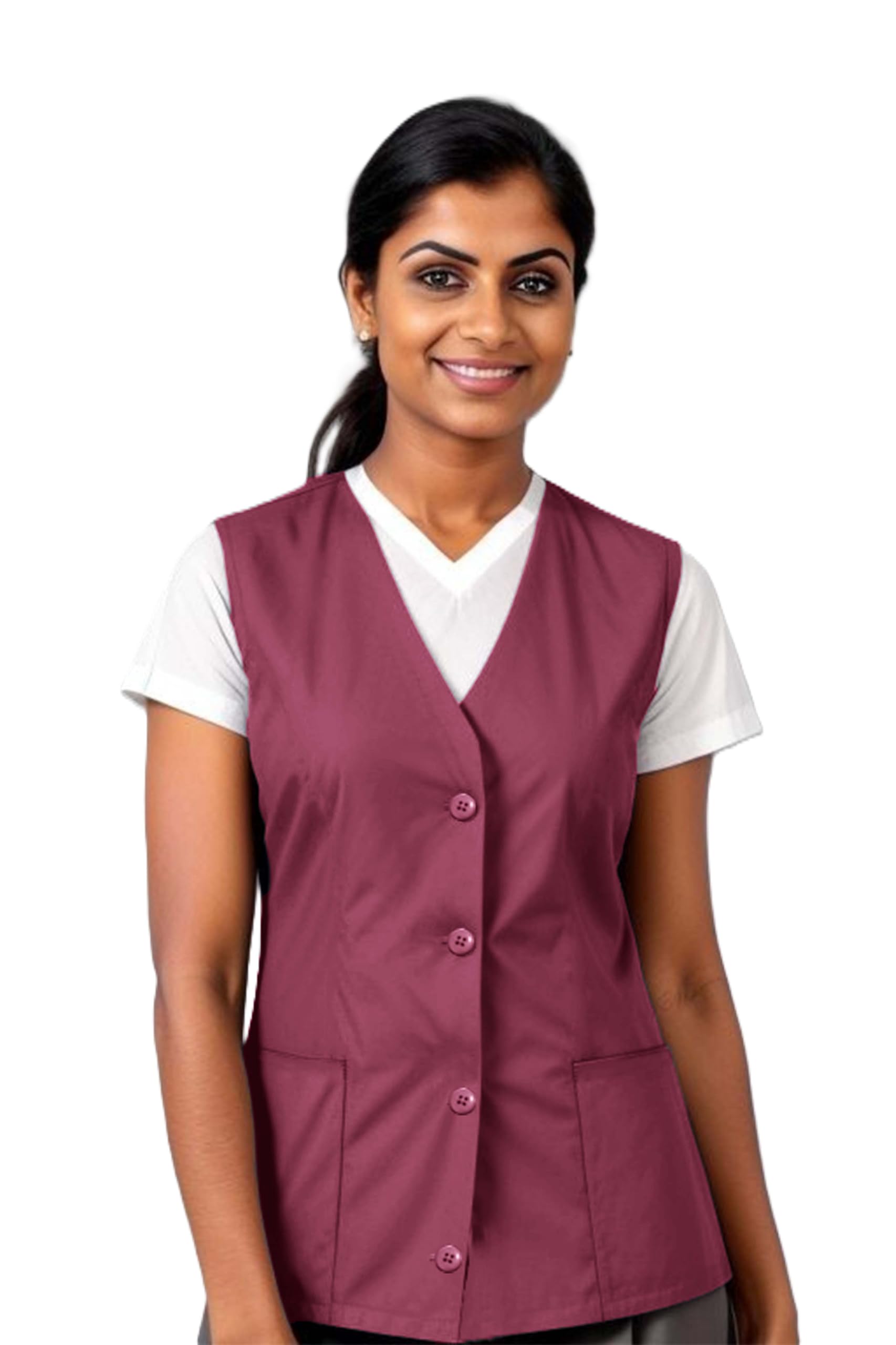 UNIFORM CRAFT Support Staff Vest Female | Ideal for House Keeping, Support Staff, Hospitality, and Front Desk Attendants-image-46