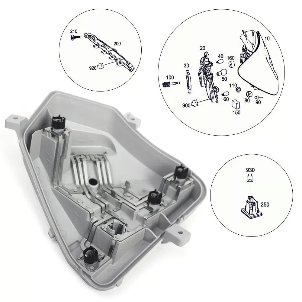 Per Mercedes Per Benz Classe A W176 Portalampada Posteriore For Auto Fanale Posteriore Circuito A1768200177 Ricambi Auto(Sinistra)