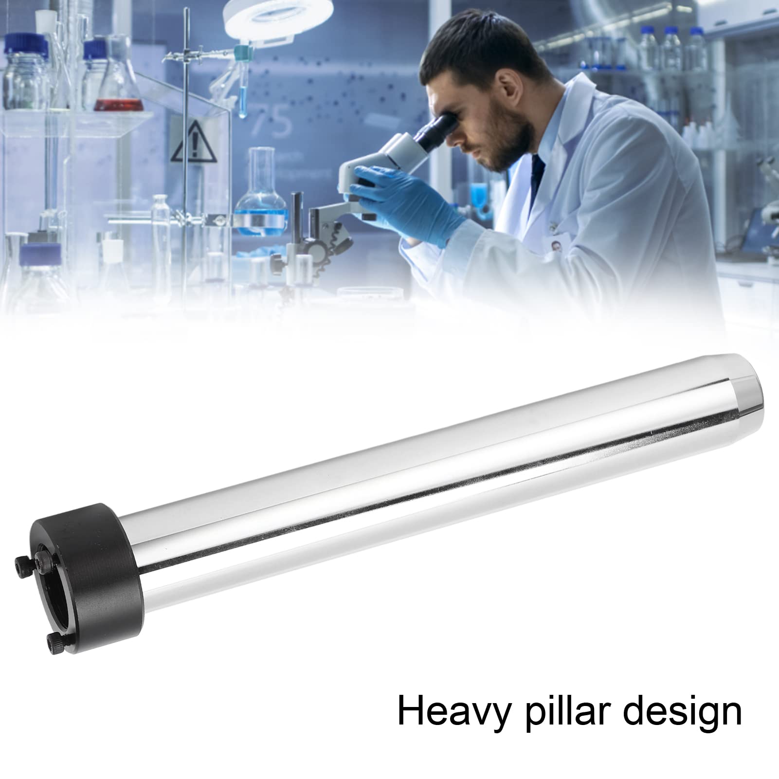 lyrlody Platforma Mikroskopowa Stojak na kamerę Metalowy Stały Wspornik Stojaka Mikroskopu Kolumna 32 Mm Ciężka Podstawa 350 Mm lub 250 do Kontroli Napraw Laboratoryjnych Mikroskopu Stereoskopowego