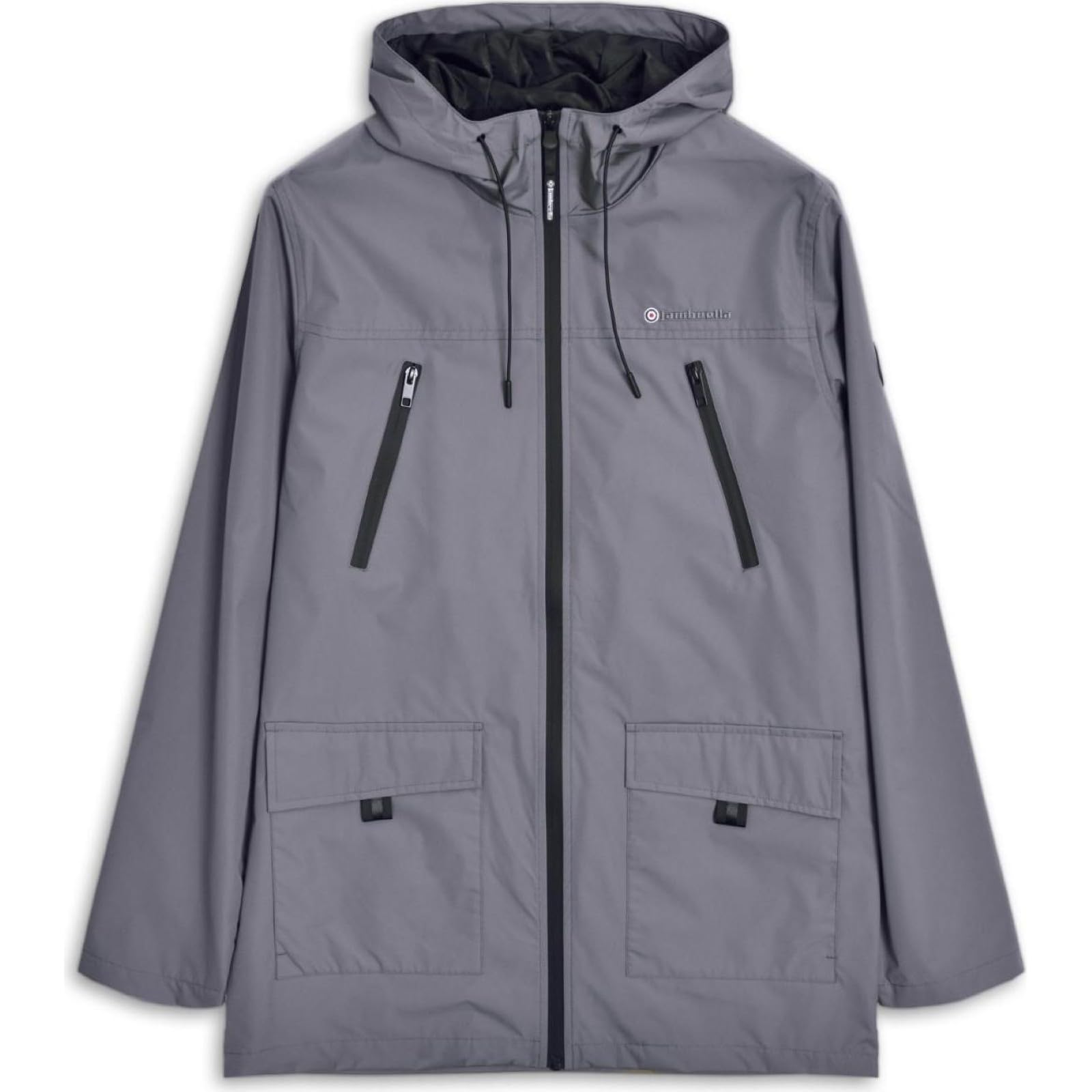 Lambretta Mens Terrace Retro Hooded Jacket - Iron - 4XL