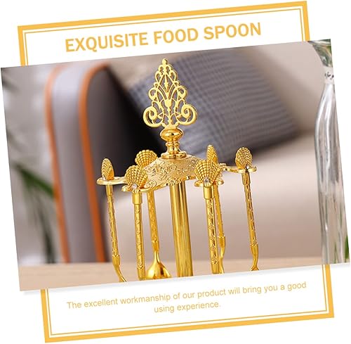 Miniatura 9 de Alipis 1 juego de cucharas de aperitivo, cuchara mezcladora, accesorios para cubiertas, taza de licor de vino, cuchara de café, cucharaditas de oro,