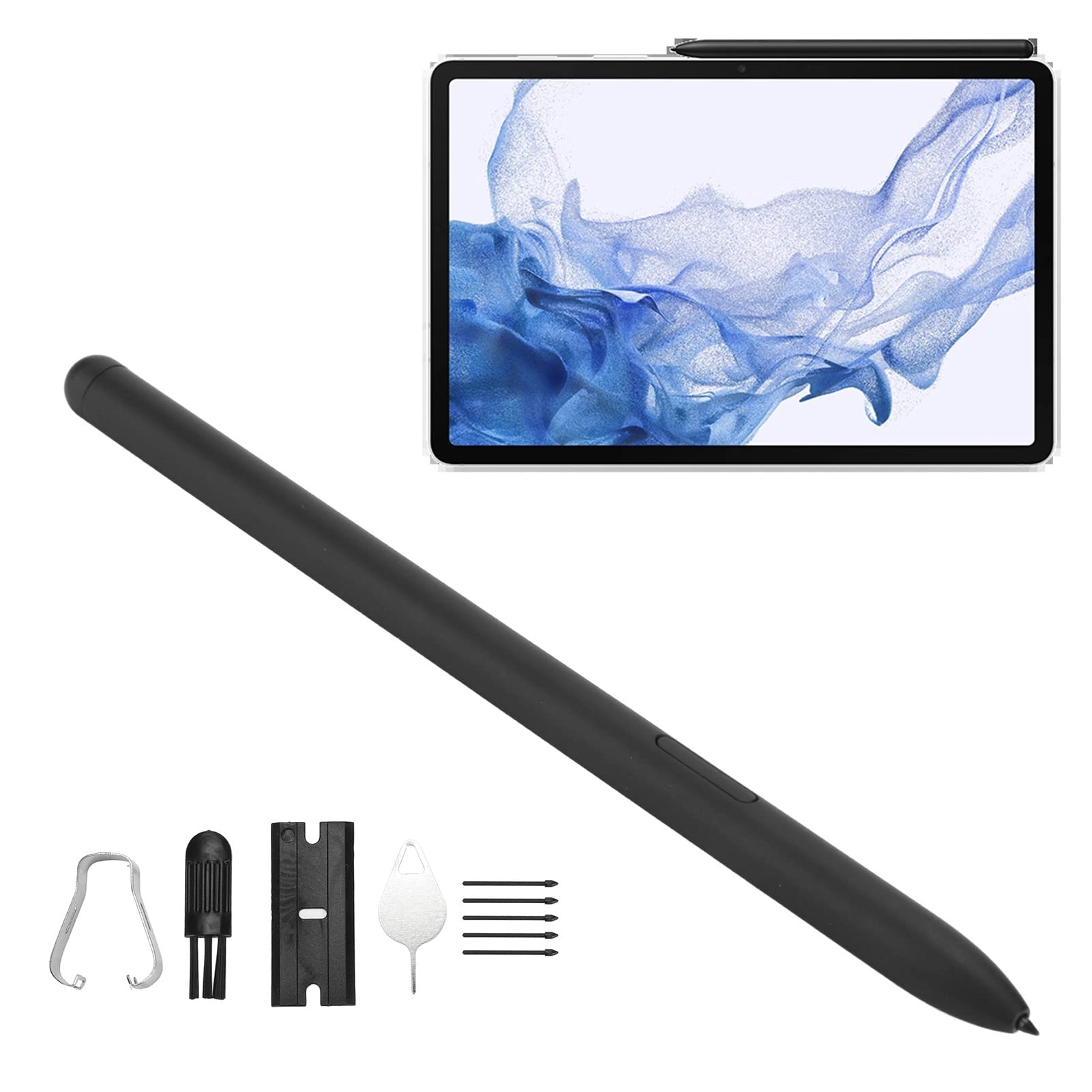Penna Stilo Tab S8, Penna Digitale Universale Altamente Sensibile e Accurata per Sostituzione Penna Stilo Galaxy Tab S8, 5 Punte, per Tablet SM X700 SM X800 SM X900, Scrittura